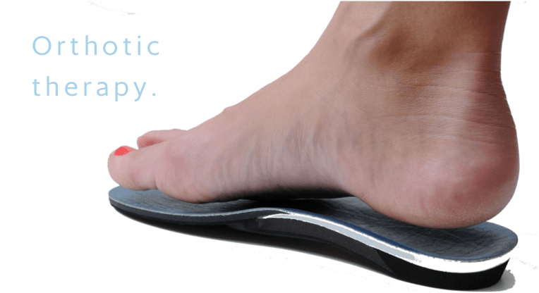orthotics fitting a foot