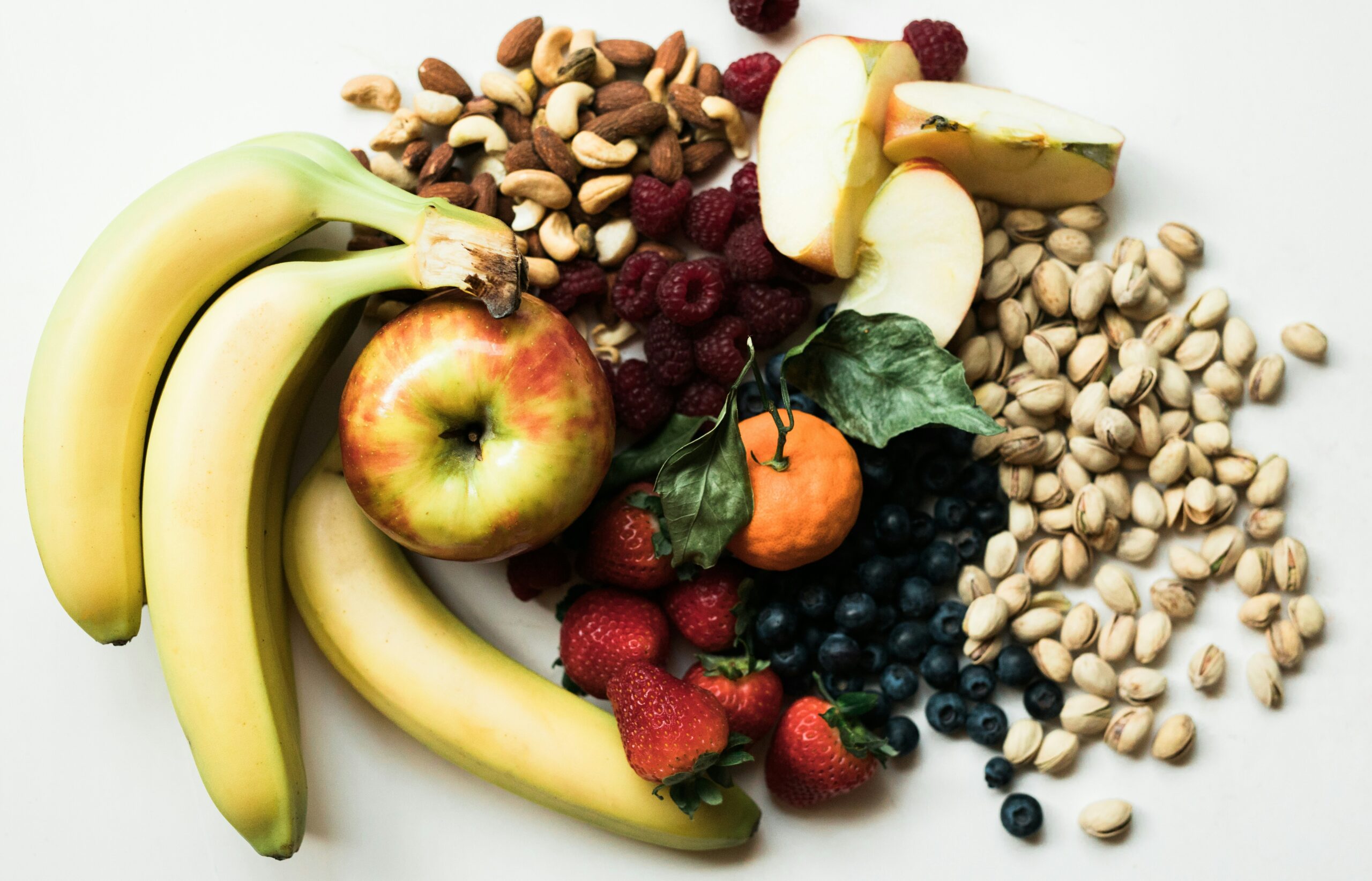 Rainbow fruits, veggies, and nuts