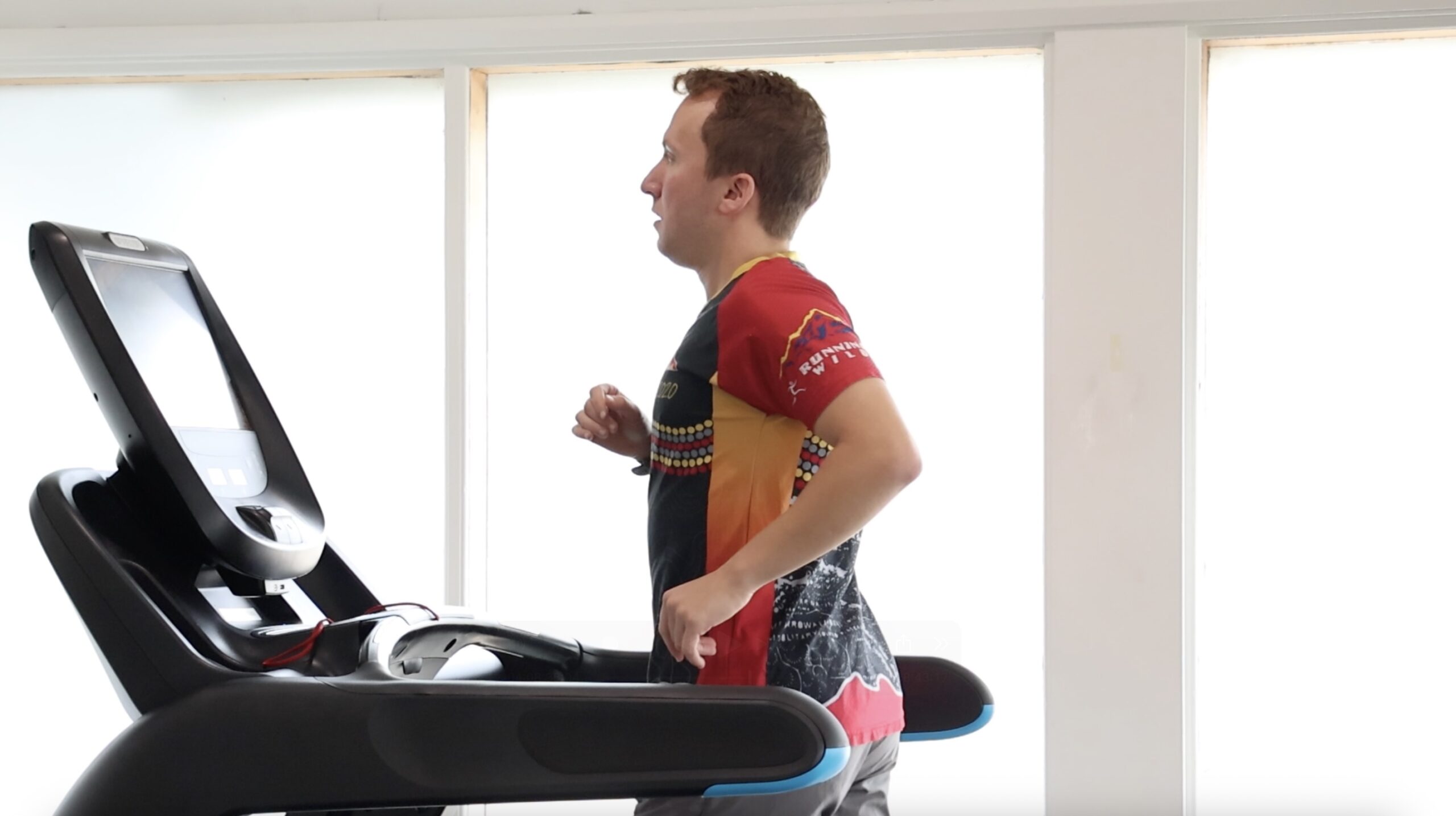 Yoni running on the treadmill