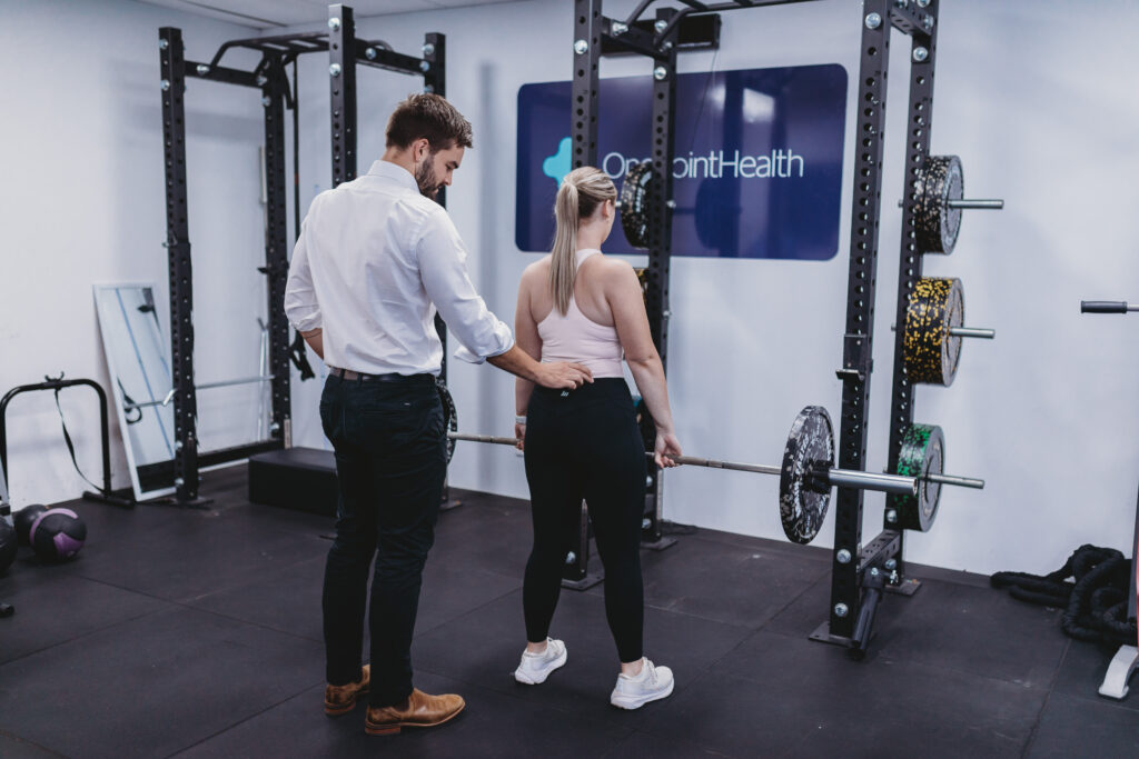 Exercise Physiologist with patient