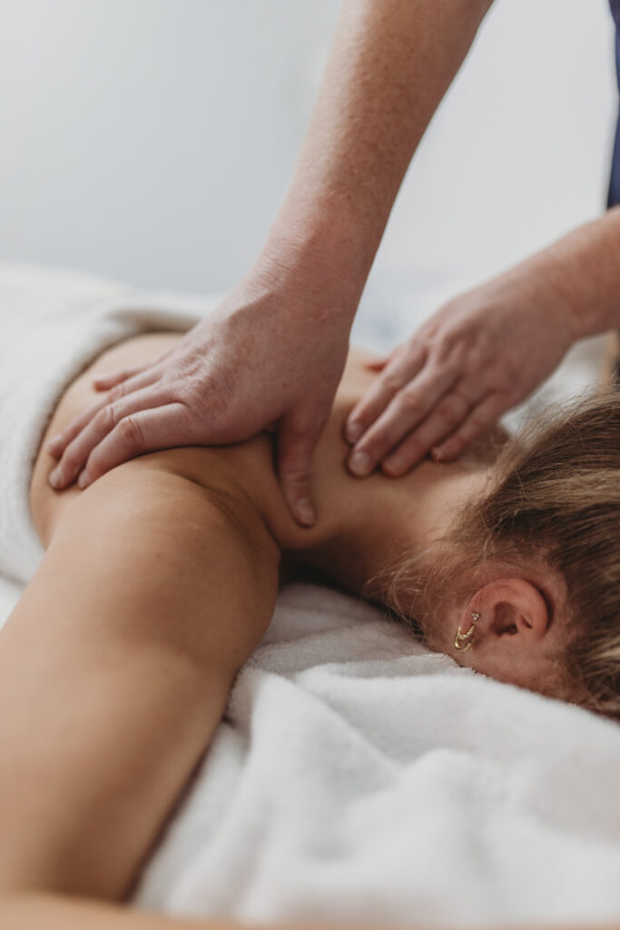 Massage treatment with patient