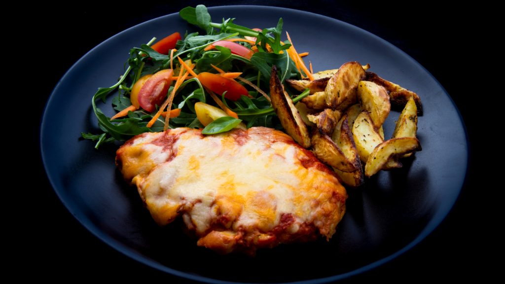 Chicken with vegetables meal